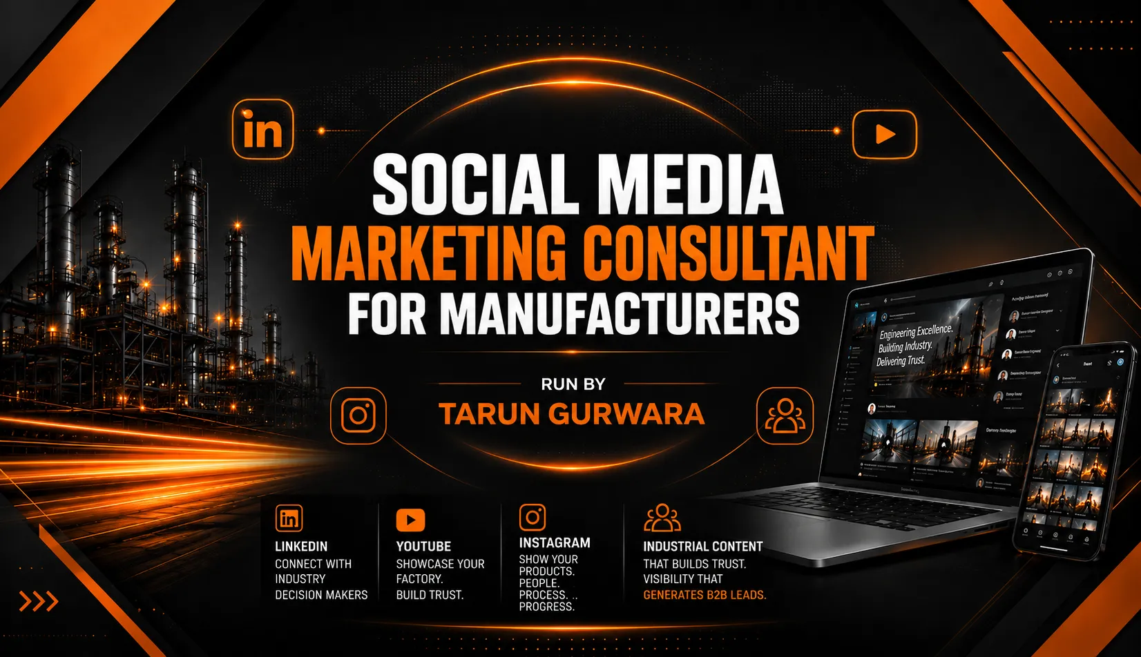 Social Media Marketing Consultant for Manufacturers | Tarun Gurwara