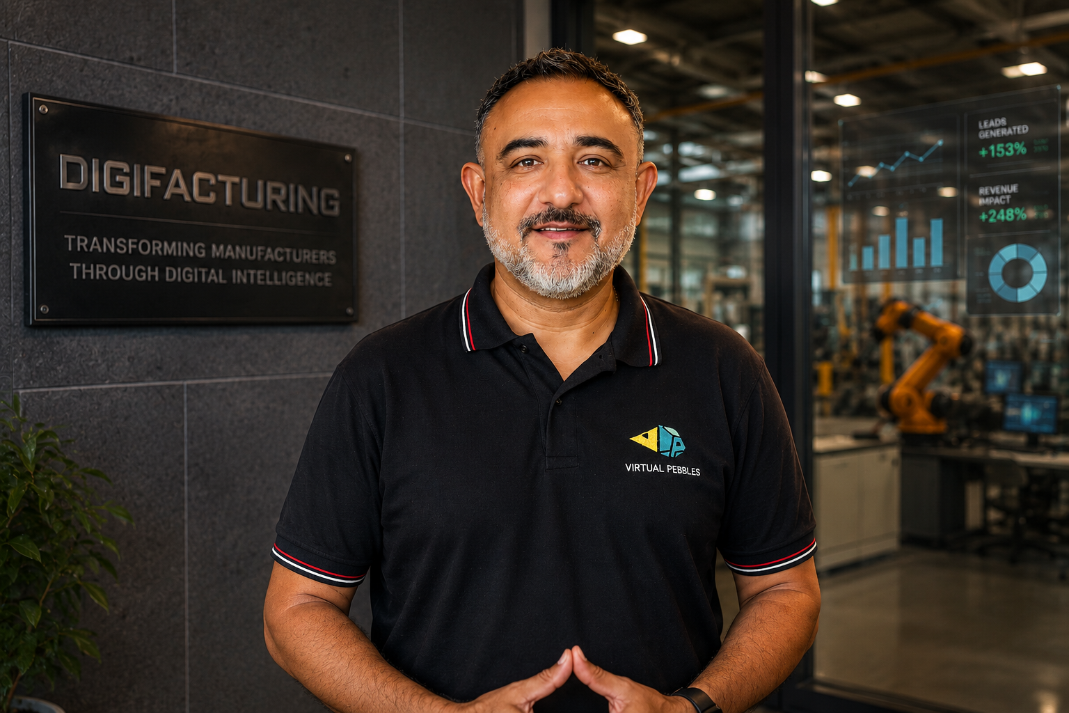 Tarun Gurwara in an industrial workspace